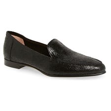Kate Spade Women's Shoes Kate Spade Carima Black Crackled Metallic Flats Loafers