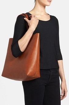 Large Tote: Madewell 'The Transport' Leather Tote