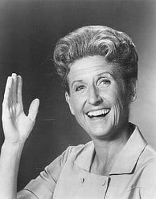 Ann B. Davis smiling in the camera.