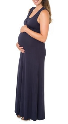Maternity Maxi Dress: Nom Maternity Jersey Maternity/Nursing Dress