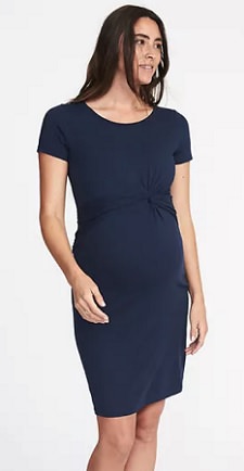 Maternity Monday: Twist-Front T-Shirt Dress - CorporetteMoms