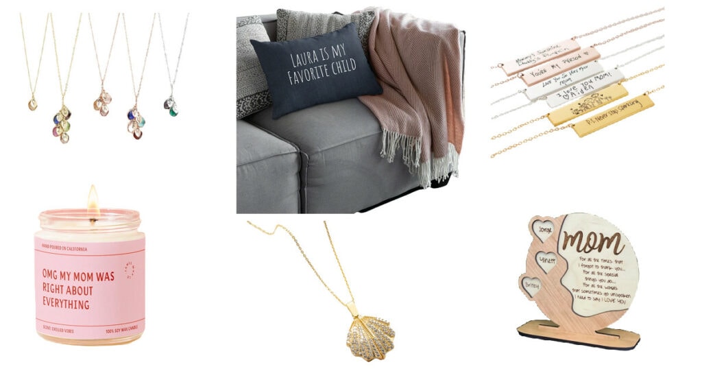 collage of gift ideas for mothers' day 2023