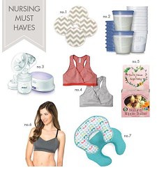 A collage of nursing must-haves