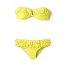 A Pilyq Swim Nwt Pilyq Sunshine Ruffle Bikini