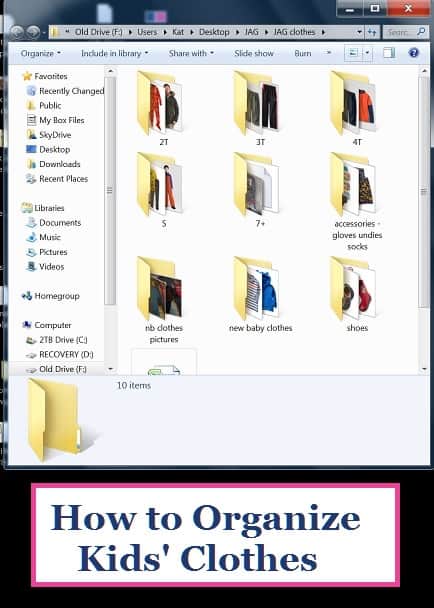 How to organize kids' clothers