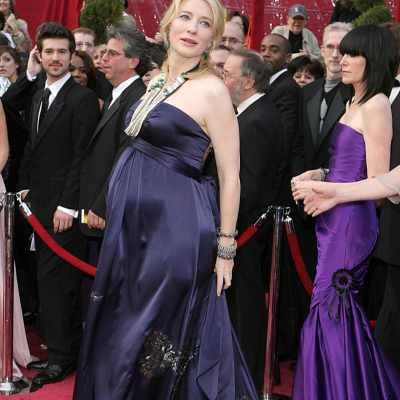 very pregnant Cate Blanchett on the red carpet