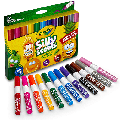 Crayola Silly Scents Coloring Book & Scented Markers, Fair