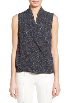 Nursing-Friendly Tuesday: Sleeveless Faux Wrap Blouse - CorporetteMoms