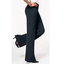 A woman wearing a pair of Style & Co Women's Stretch Wide Leg Pants