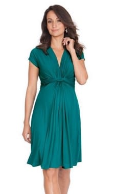 Summer Maternity Dress: Seraphine Knot Front Maternity Dress
