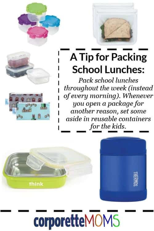 Kat shared her easiest tips for packing school lunches -- as well as her favorite reusable lunch containers -- for working mothers and their caregivers. A super easy tip: instead of packing lunch in the morning, do it throughout the day -- whenever you have a package open, set some aside in a reusable container for your kiddo!