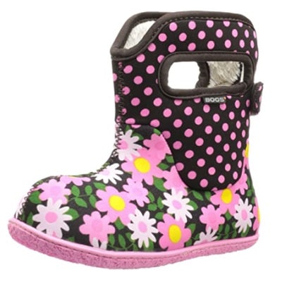 Flower printed boots