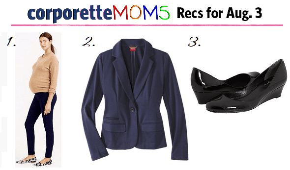 A collage of CorporetteMoms style recommendations