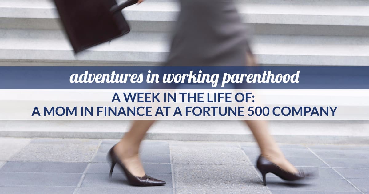 working mom in finance at a fortune 500 company