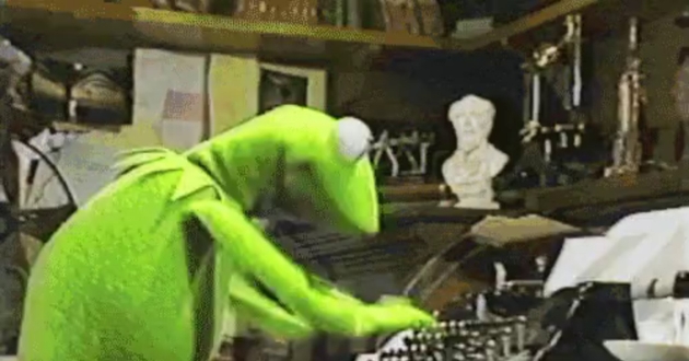 Kermit using typewriter